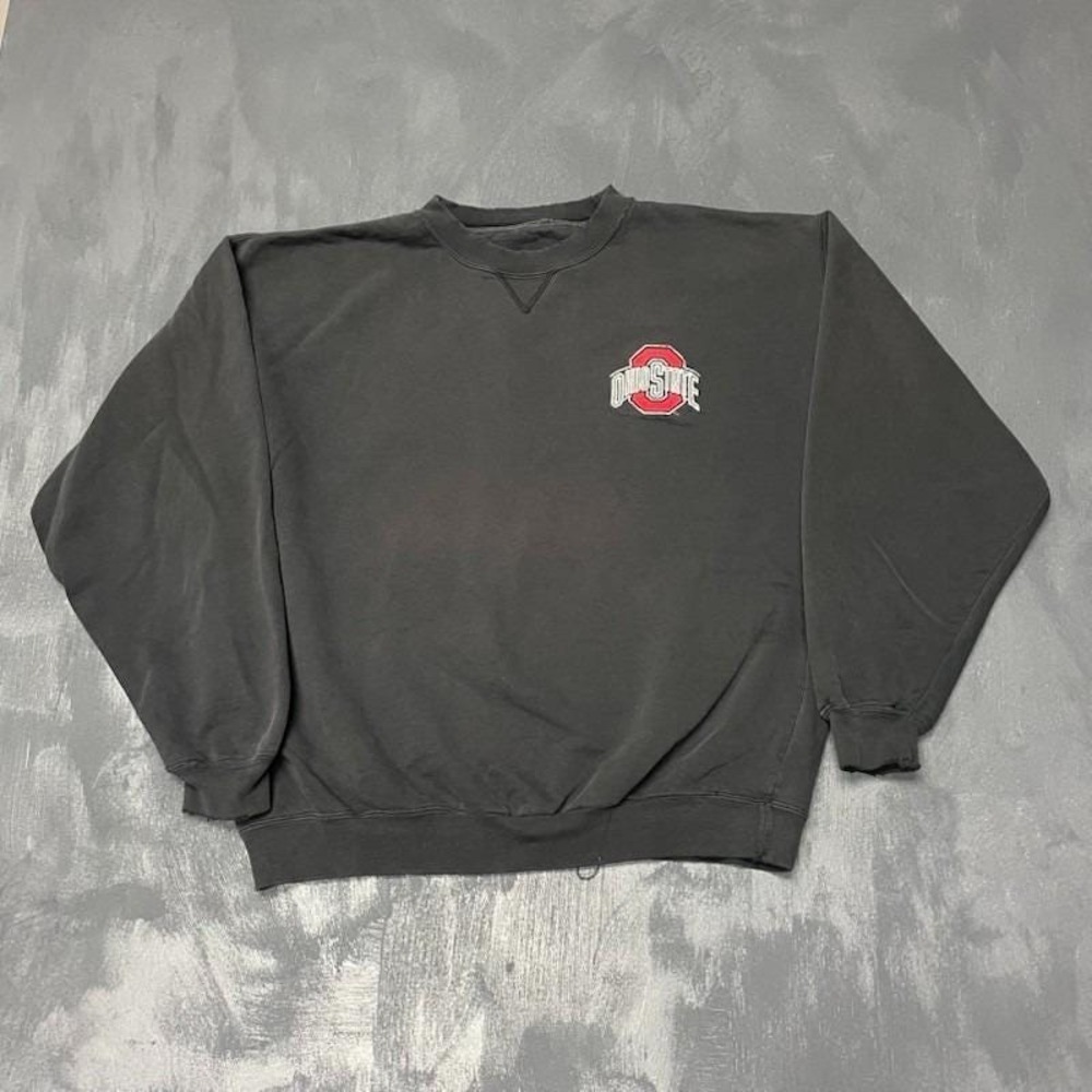 Vintage Ohio State Sweatshirt Men XL Black 1990s Fruit of the Loom
